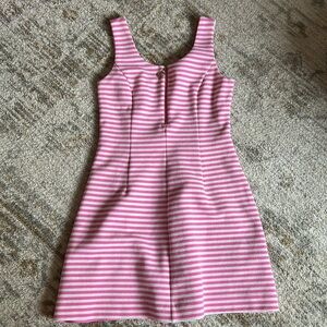 Pink and White Striped Lilly Pulitzer Nicolette dress size small women’s EUC